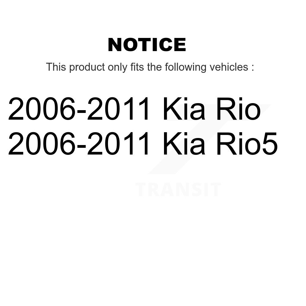 Front Suspension Control Arm And Tie Rod End Kit For 2006-2011 Kia Rio Rio5 KTR-102588 - Image 2
