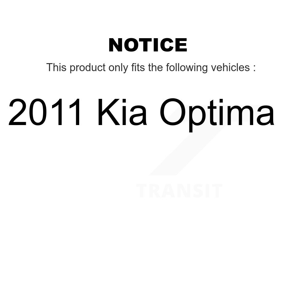 Front Suspension Control Arm And Tie Rod End Kit For 2011 Kia Optima KTR-102598 - Image 2