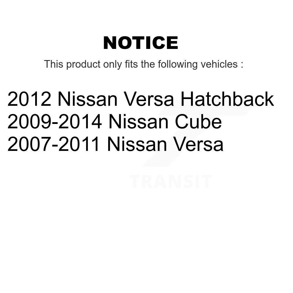 Front Suspension Control Arm Assembly And Tie Rod End Kit For Nissan Versa Cube KTR-102650 - Image 2