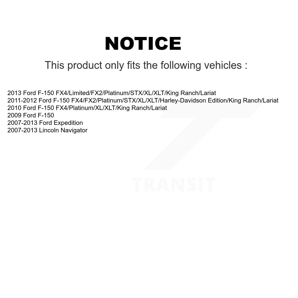 Front Suspension Control Arm Assembly & Tie Rod End Kit For Ford F-150 Expedition Lincoln KTR-102665 - Image 2