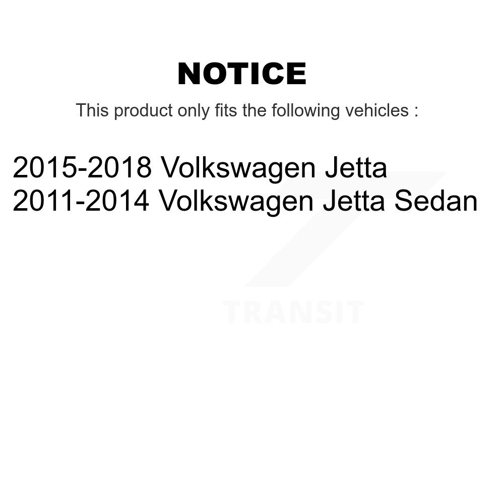Front Suspension Control Arm Assembly And Tie Rod End Kit For Volkswagen Jetta KTR-102677 - Image 2