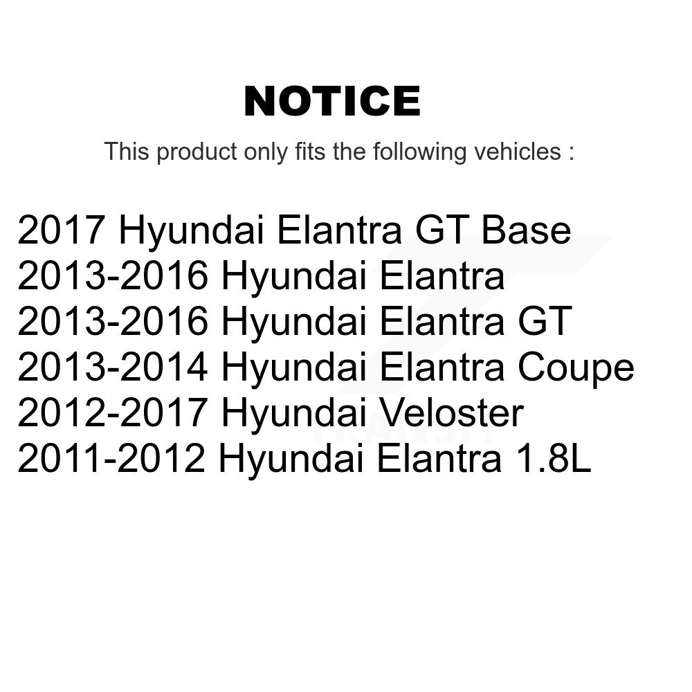 Front Suspension Control Arm Assembly And Tie Rod End Kit For Hyundai Elantra GT Veloster KTR-102688 - Image 2