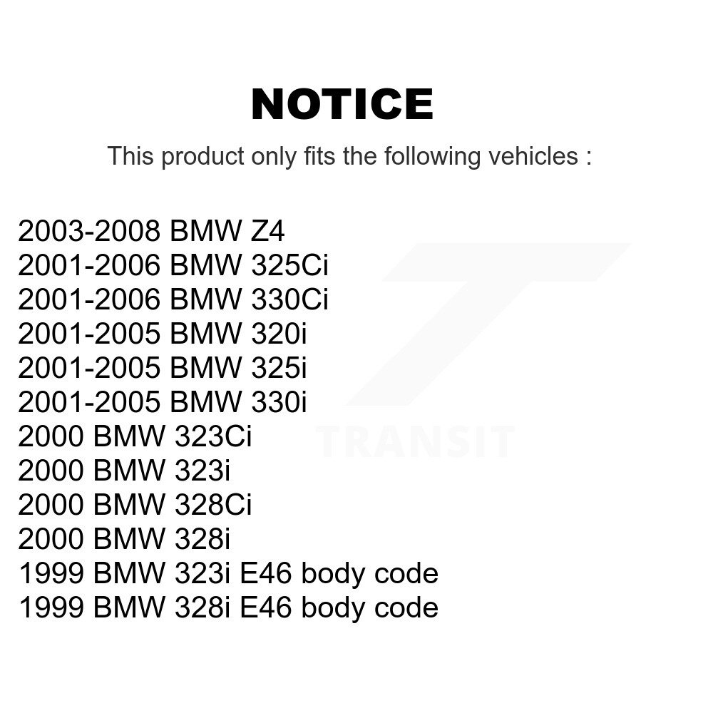 Front Suspension Control Arm Assembly & Tie Rod End Kit For BMW Z4 330Ci 325i 325Ci 320i KTR-102710 - Image 2