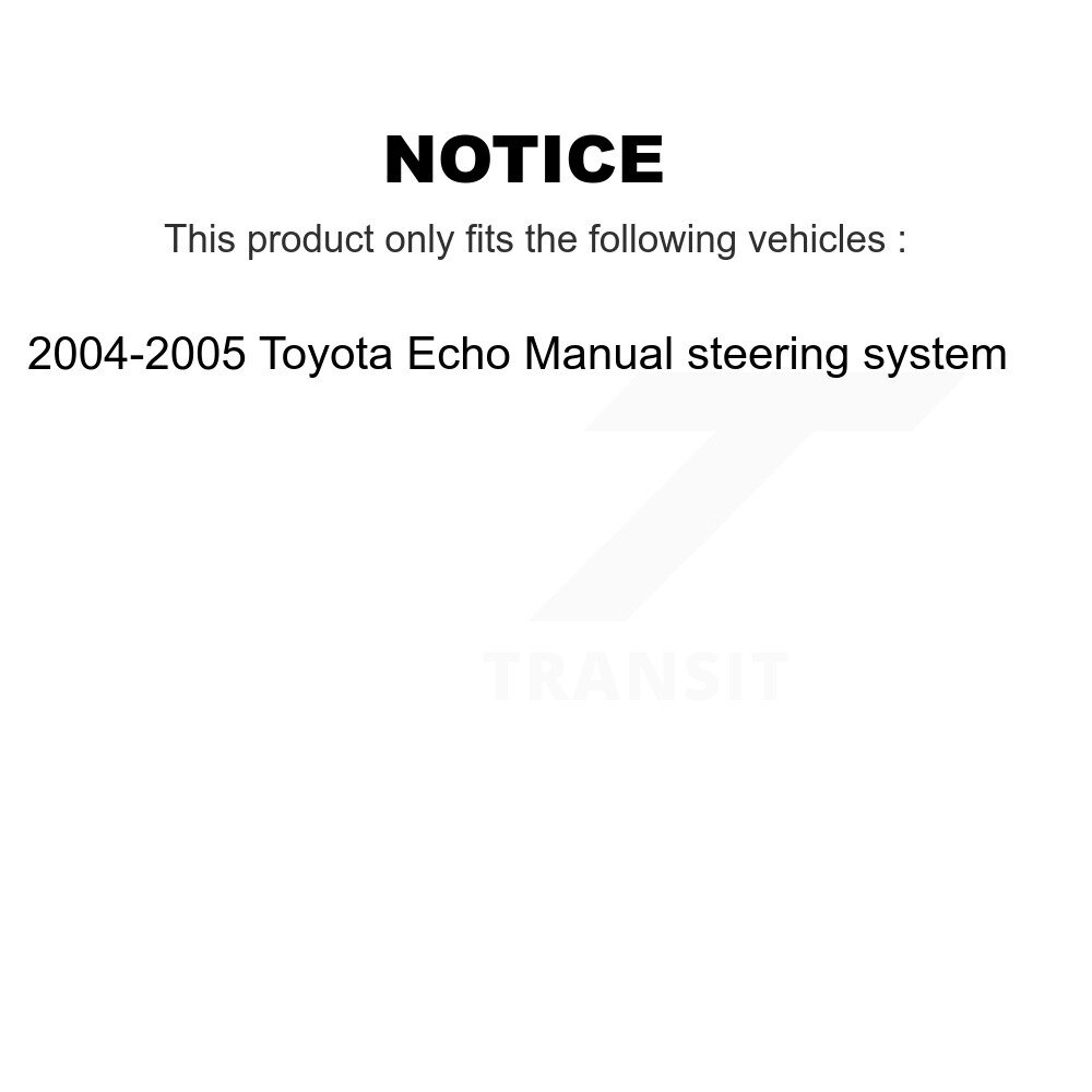 Front Suspension Control Arm Assembly And Tie Rod End Kit For Toyota Echo KTR-102712 - Image 2