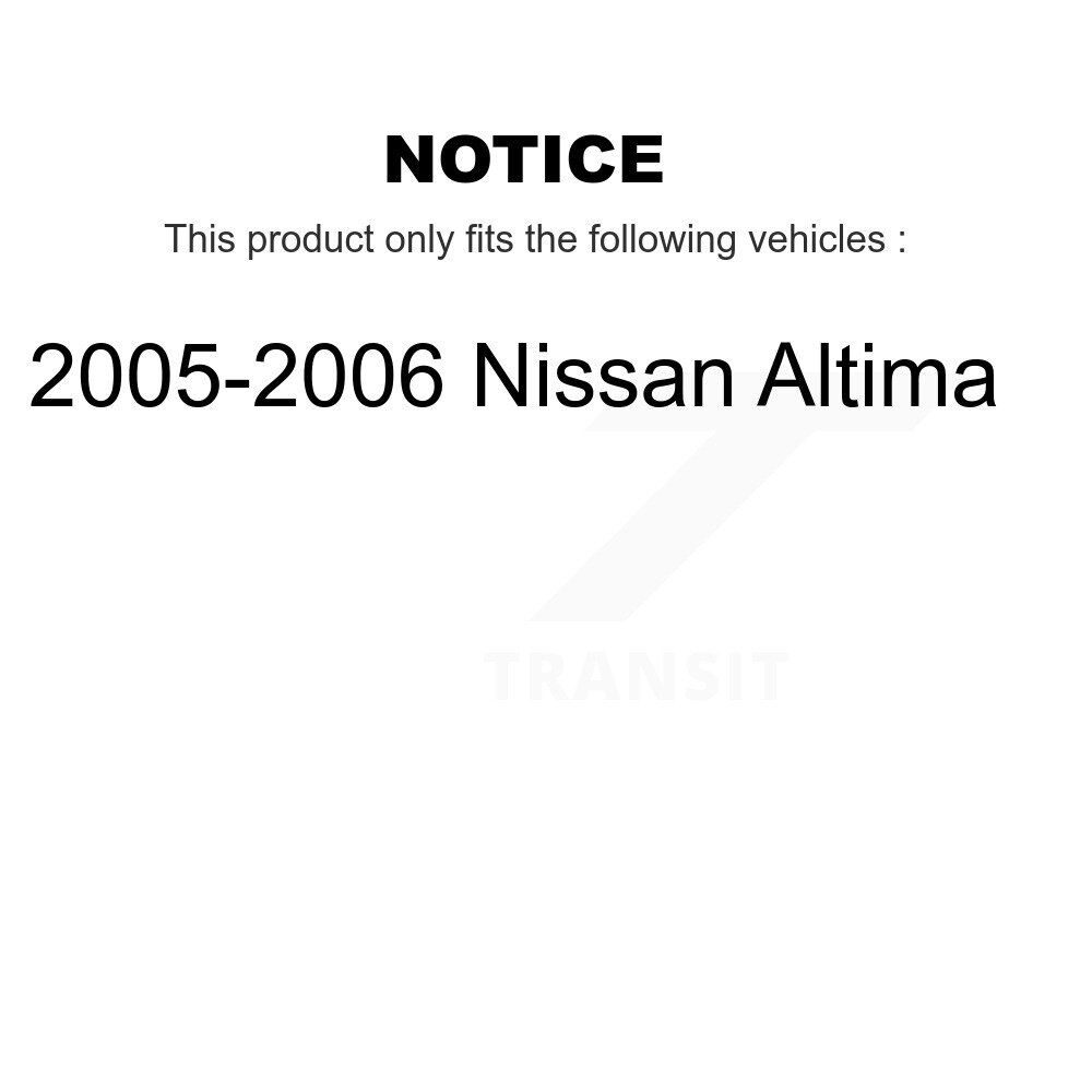 Front Suspension Control Arm Assembly And Tie Rod End Kit For 2005-2006 Nissan Altima KTR-102722 - Image 2