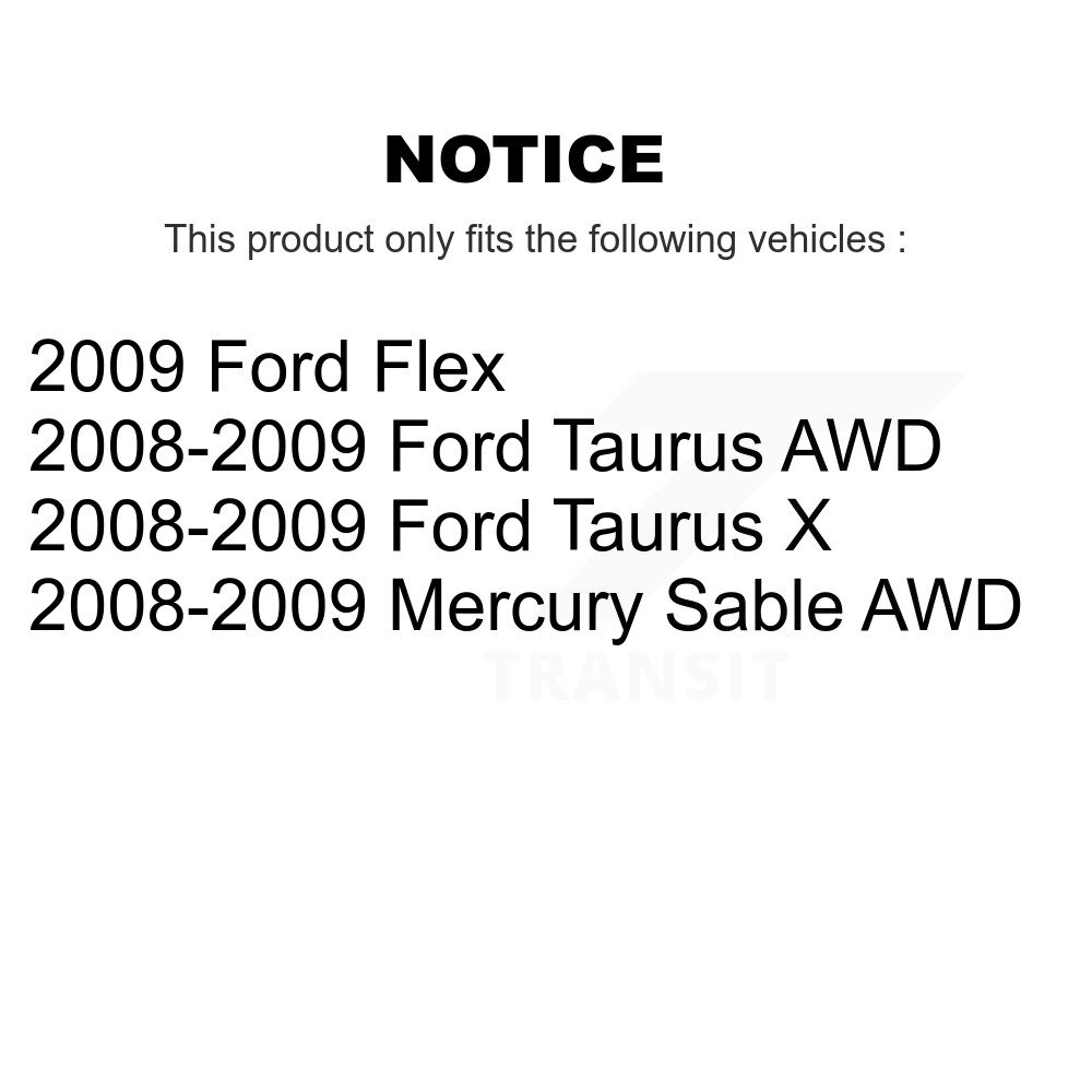 Front Suspension Control Arm Assembly And Tie Rod End Kit For Ford Flex Taurus X Mercury KTR-102725 - Image 2