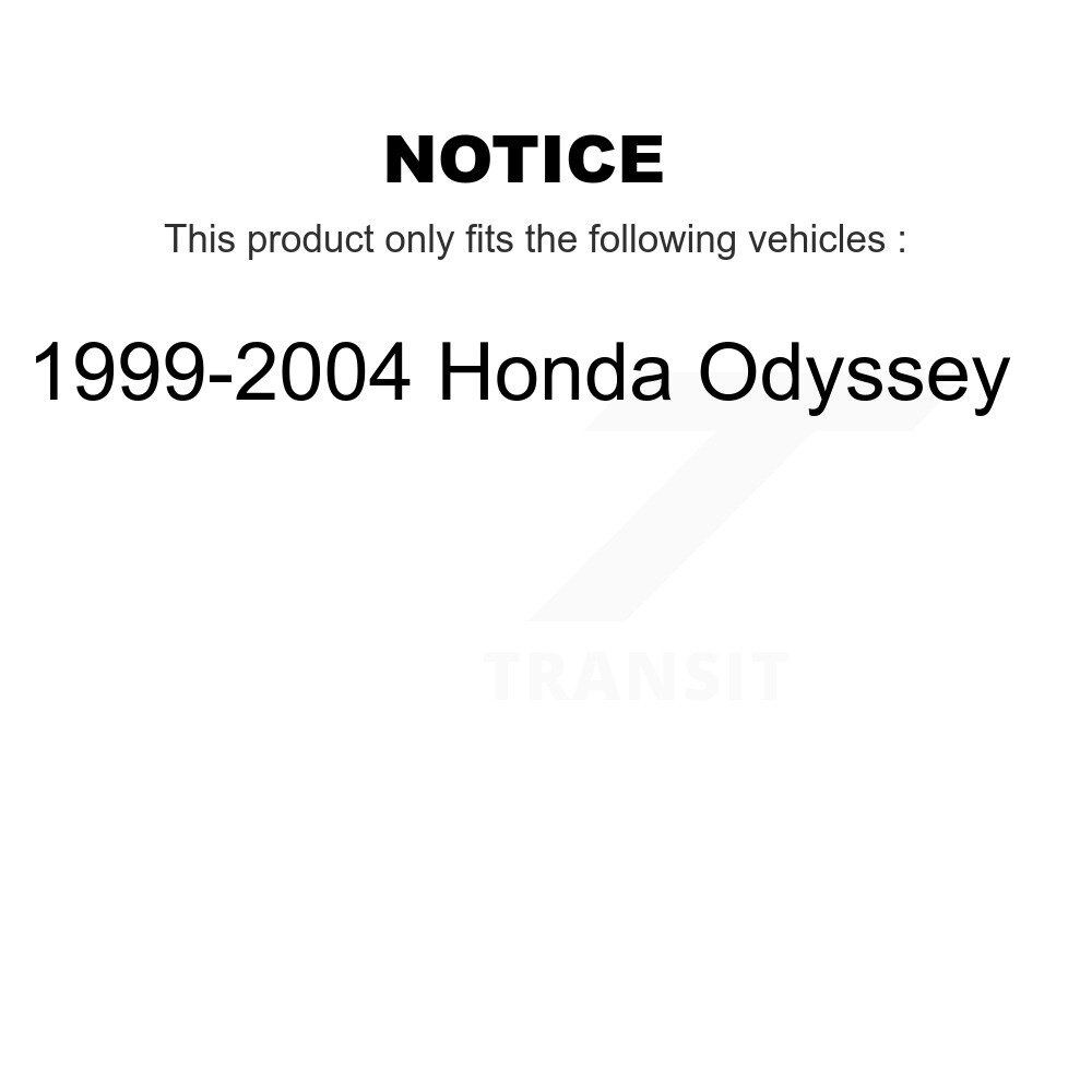 Front Suspension Control Arm Assembly And Tie Rod End Kit For 1999-2004 Honda Odyssey KTR-102736 - Image 2
