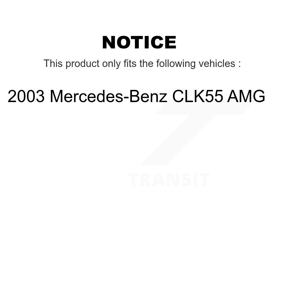 Front Suspension Control Arm Kit (6Pc) For 2003 Mercedes-Benz CLK55 AMG KTR-102831 - Image 2