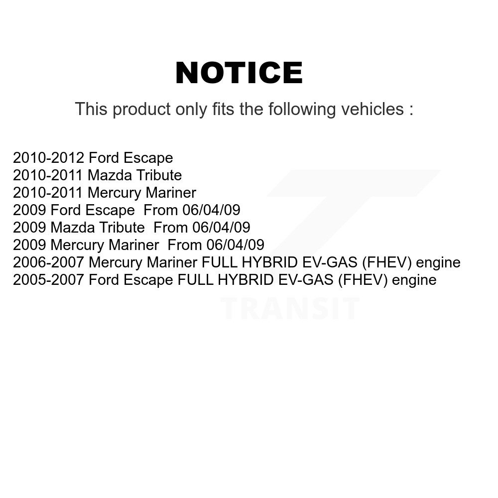 Front Suspension Control Arm Assembly And Tie Rod End Kit For Ford Escape Mazda Tribute KTR-102920 - Image 2