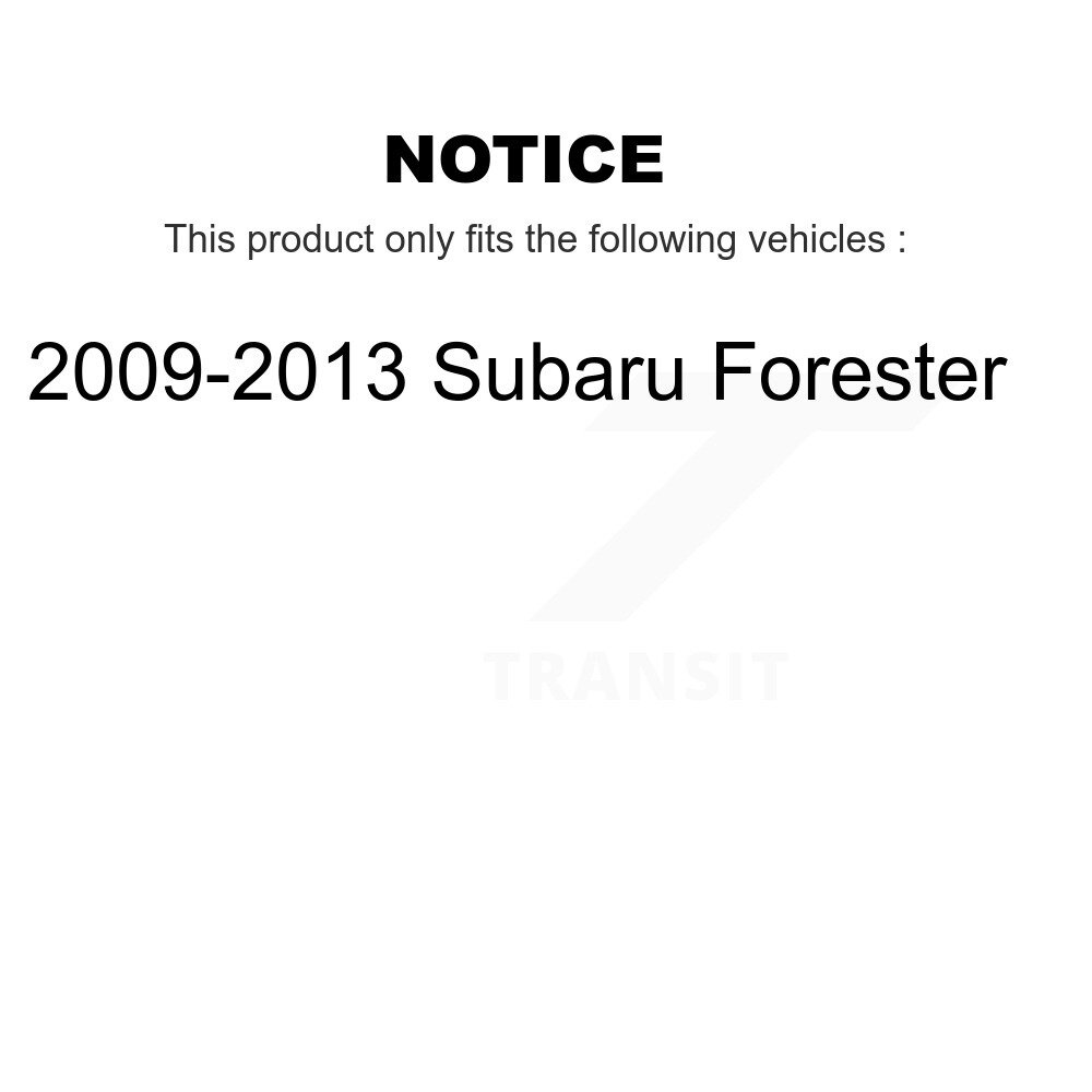 Front Control Arm And Ball Joint Tie Rod End Link Kit (8Pc) For 2009-2013 Subaru Forester KTR-102935 - Image 2