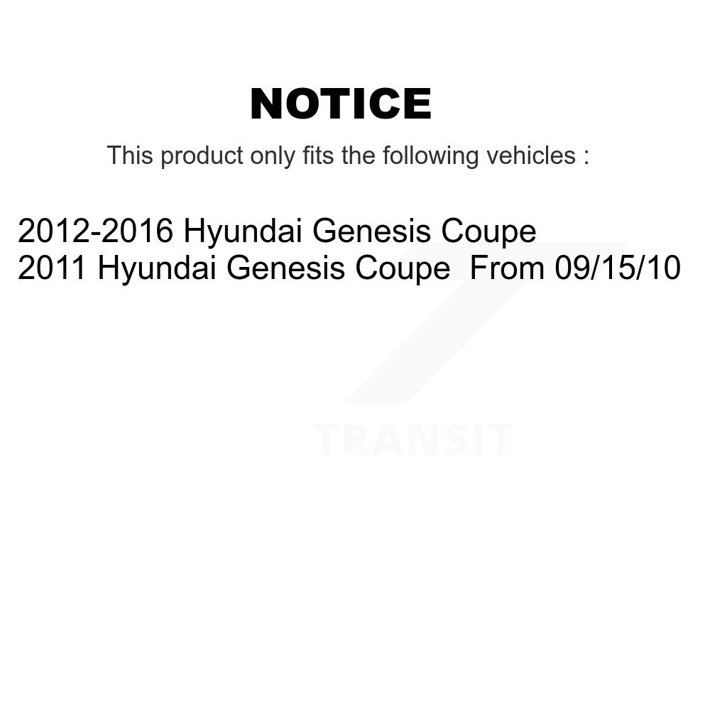 Front Control Arm And Ball Joint Tie Rod End Bar Link Kit (8Pc) For Hyundai Genesis Coupe KTR-102968 - Image 2