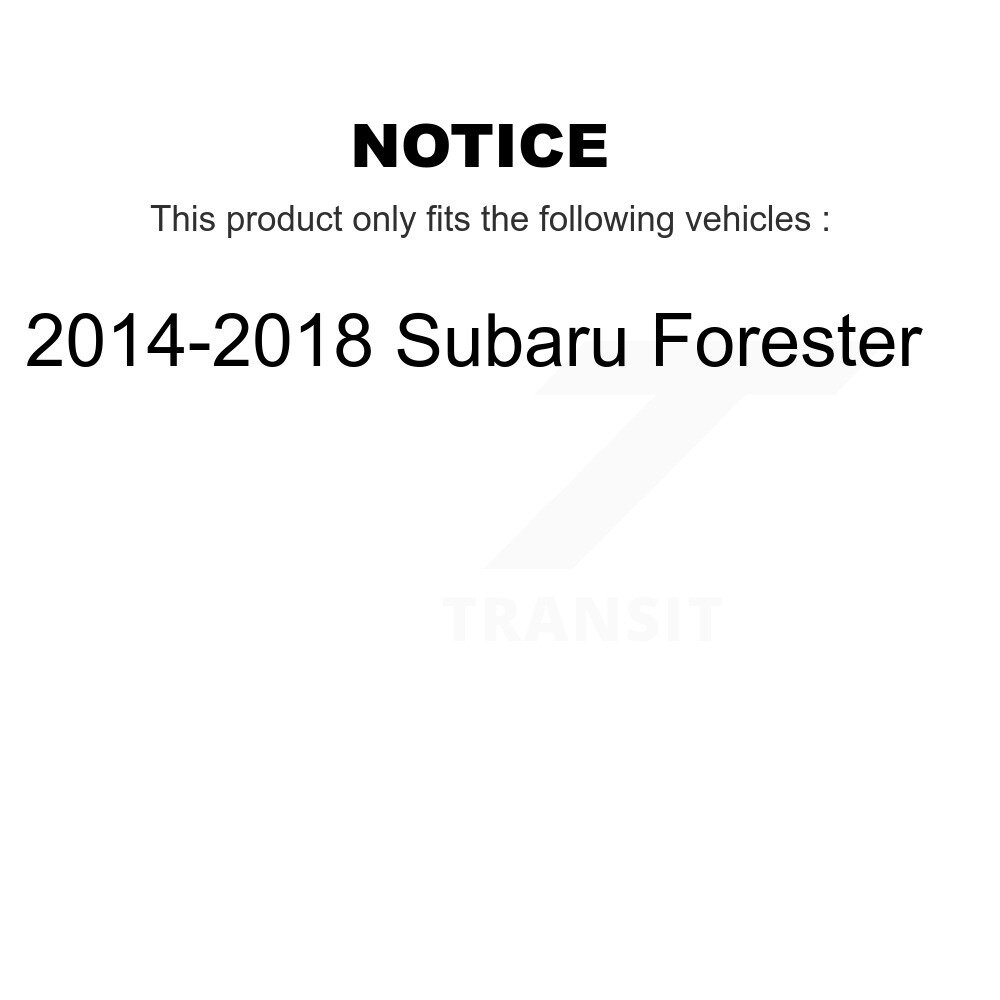 Front Suspension Control Arm & Ball Joint Assembly Link Kit For 2014-2018 Subaru Forester KTR-103081 - Image 2