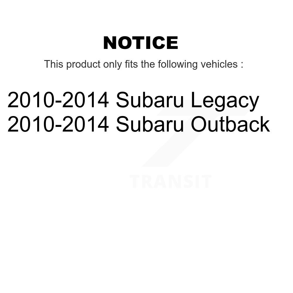 Front Lower Suspension Control Arm And Ball Joint Kit For 2010-2014 Subaru Outback Legacy KTR-103155 - Image 2
