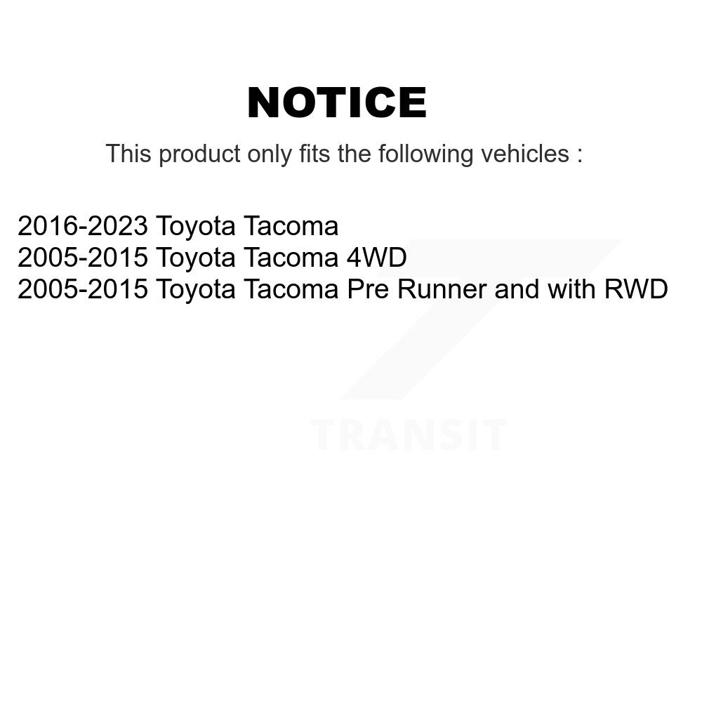 Front Upper Suspension Control Arm And Ball Joint Assembly Kit For Toyota Tacoma KTR-103161 - Image 2