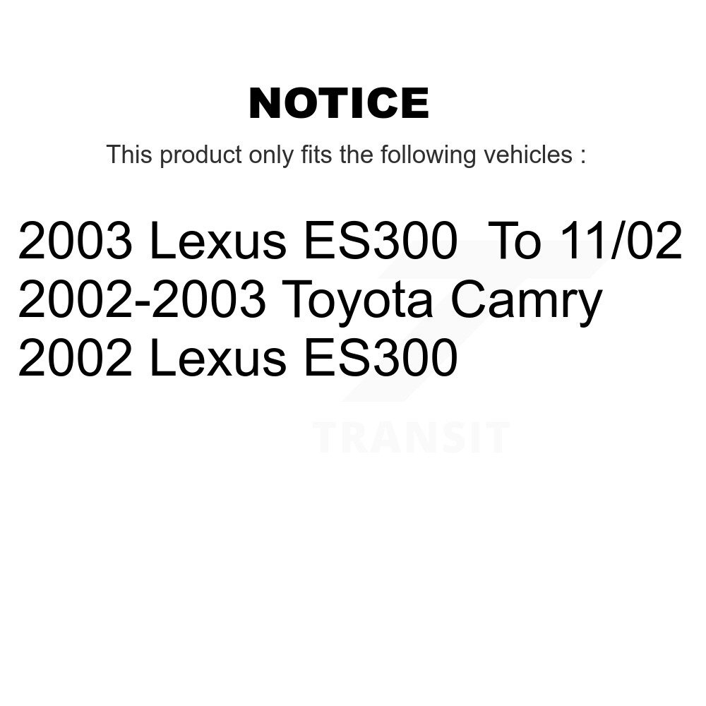 Front Control Arm And Ball Joint Tie Rod End Link Kit (8Pc) For Toyota Camry Lexus ES300 KTR-103235 - Image 2