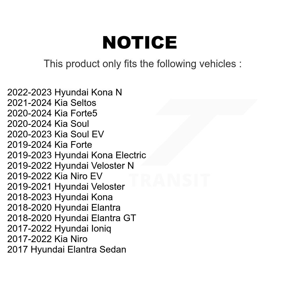 Front Suspension Bar Link Pair For Hyundai Kia Elantra Kona Seltos Forte Soul Electric GT KTR-103275 - Image 2