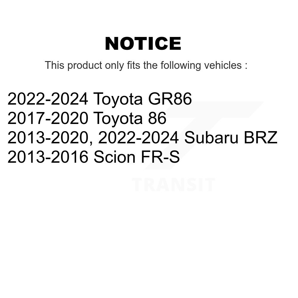 Front Rear Suspension Stabilizer Bar Link Kit For Subaru BRZ Scion FR-S Toyota 86 GR86 KTR-103288 - Image 2