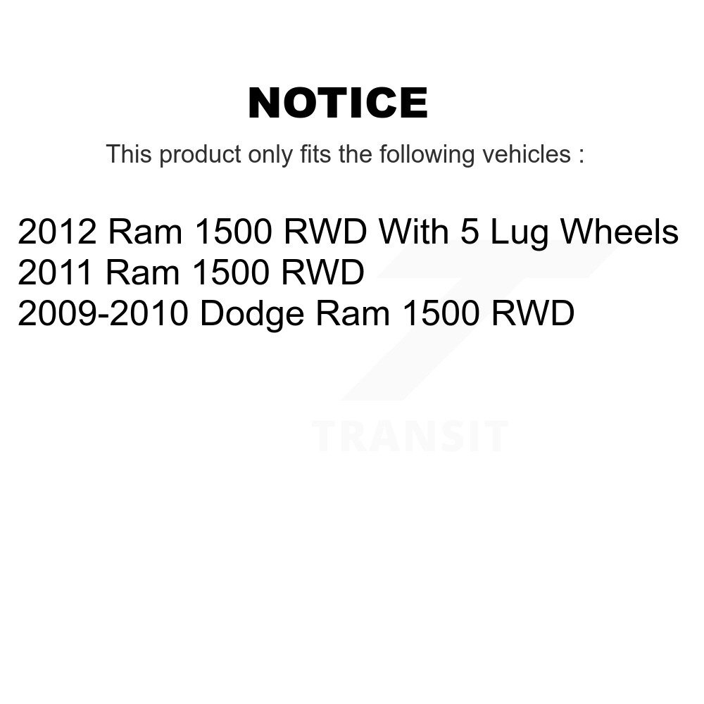 Front Suspension Upper Control Arms And Lower Ball Joints Kit For Ram 1500 Dodge RWD KTR-103366 - Image 2