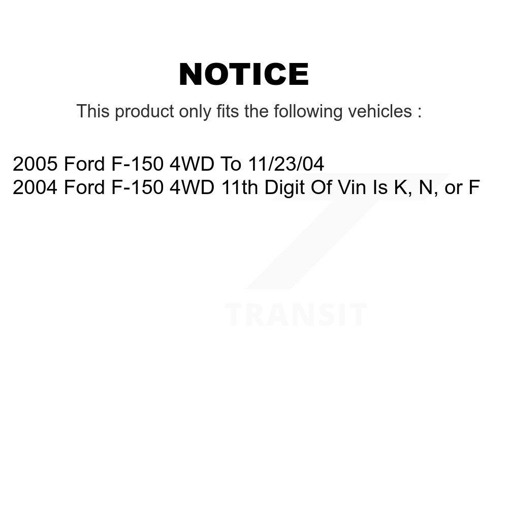 Front Control Arms Lower Ball Joints Tie Rods Link Sway Bar Kit (10Pc) For Ford F-150 4WD KTR-103520 - Image 2