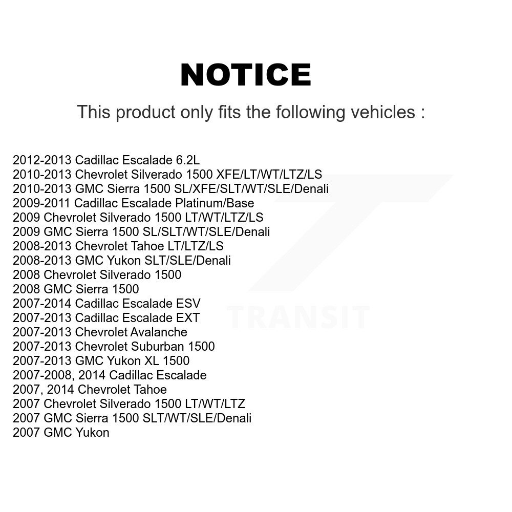Front Control Arms Lower Ball Joints Tie Rods Link Sway Bar Kit (10Pc) For Chevrolet GMC KTR-103535 - Image 2