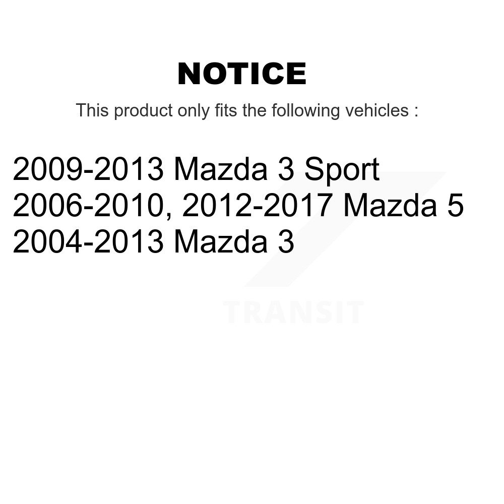Front Outer Steering Tie Rod End Kit For Mazda 3 5 Sport KTR-103786 - Image 2
