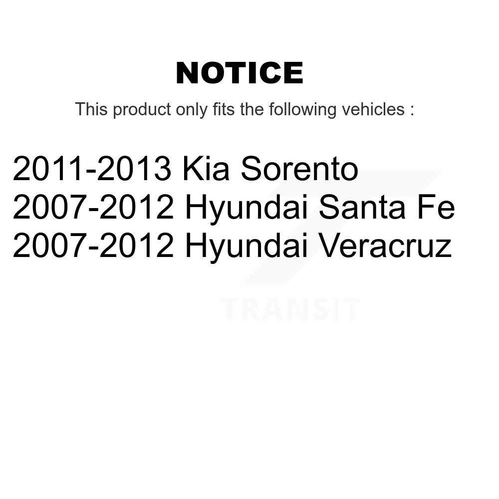 Front Outer Steering Tie Rod End Kit For Hyundai Santa Fe Kia Sorento Veracruz KTR-103793 - Image 2