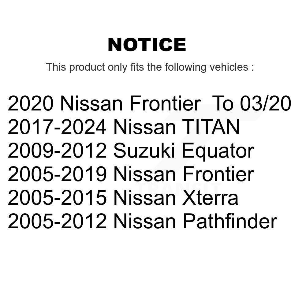 Front Outer Tie Rod End Kit For Nissan Frontier Pathfinder Xterra TITAN Suzuki Equator KTR-103800 - Image 2
