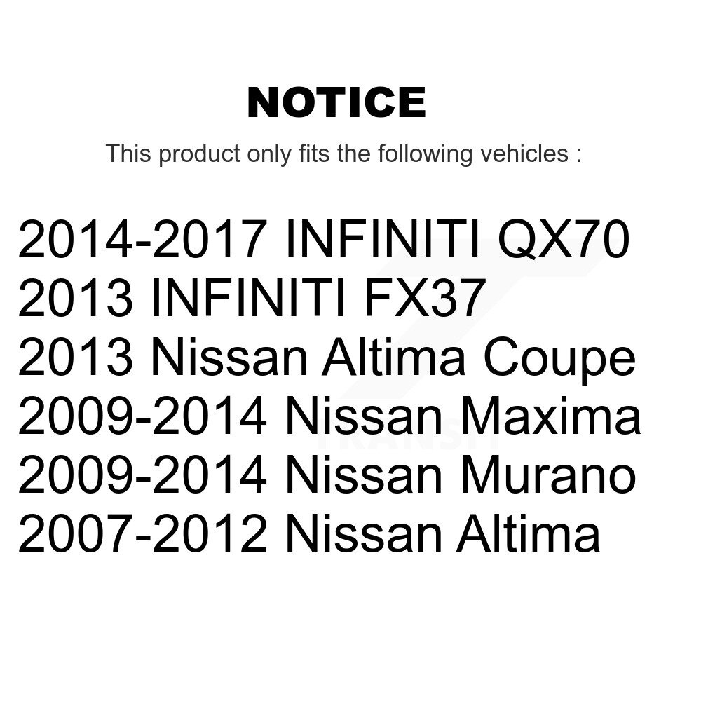 Front Outer Steering Tie Rod End Kit For Nissan Altima Murano Maxima INFINITI QX70 FX37 KTR-103817 - Image 2