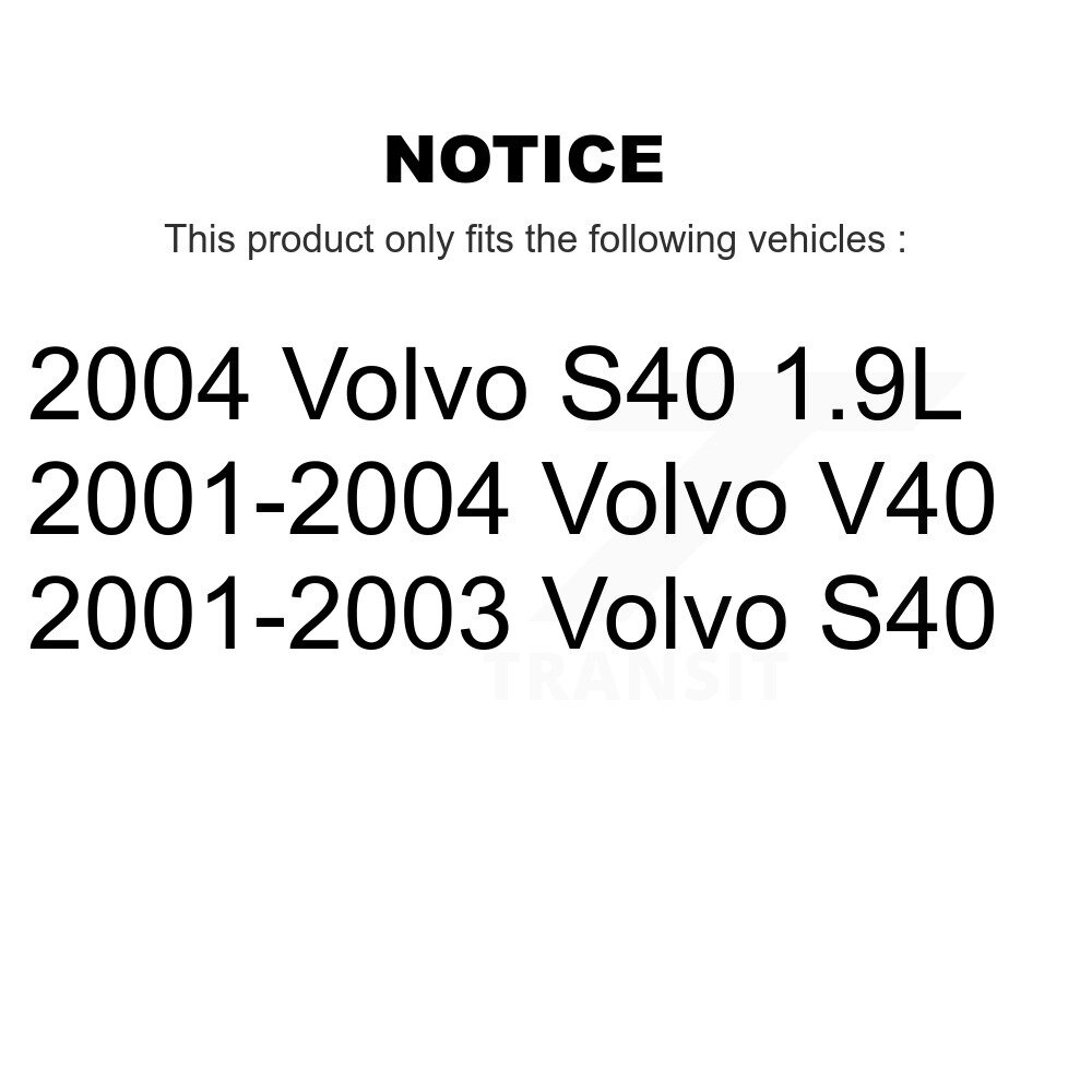Front Outer Steering Tie Rod End Kit For Volvo S40 V40 KTR-103823 - Image 2