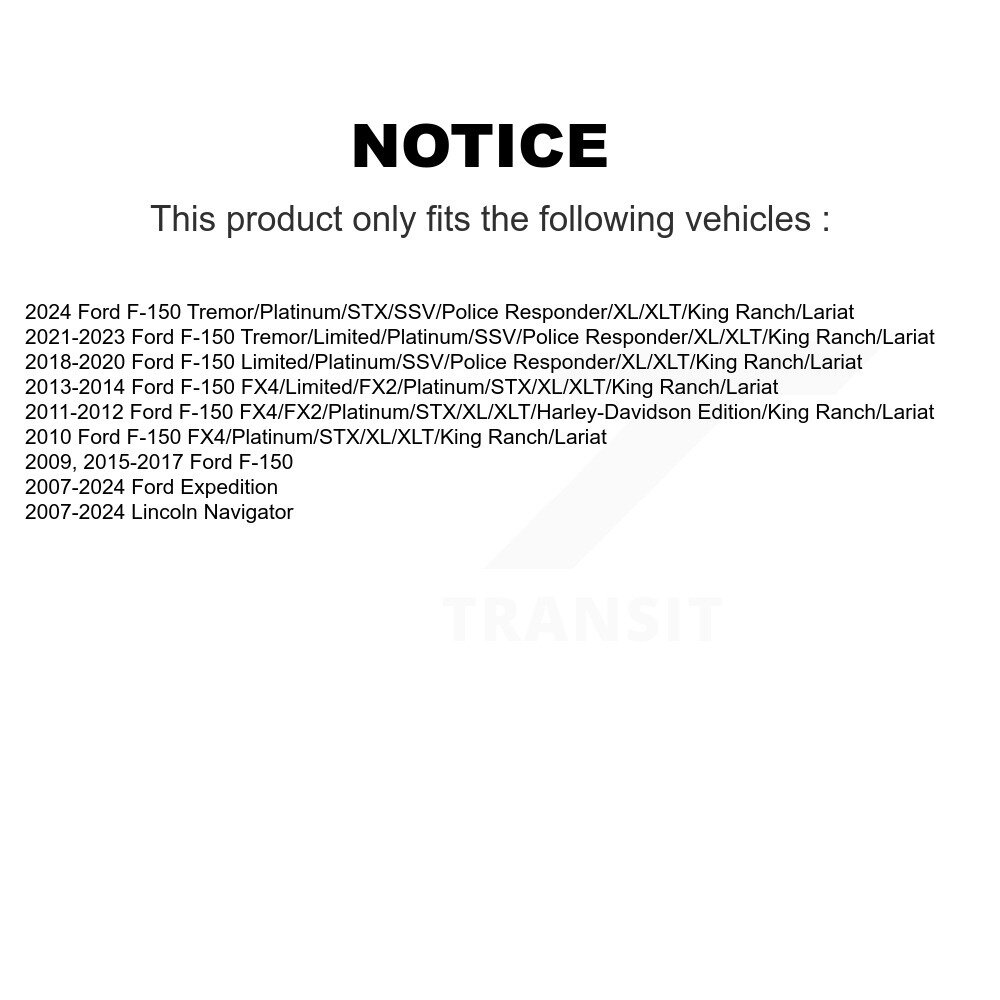 Front Outer Steering Tie Rod End Kit For Ford F-150 Expedition Lincoln Navigator KTR-103841 - Image 2