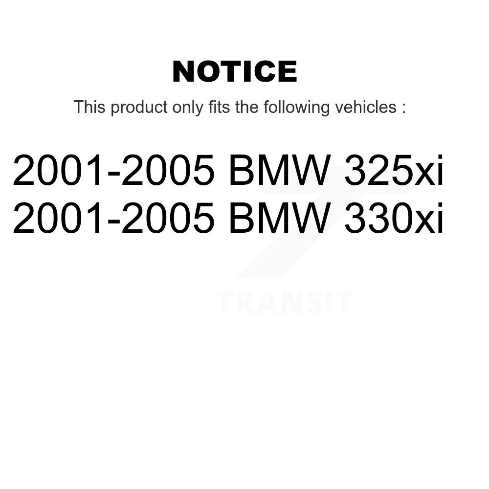 Front Outer Steering Tie Rod End Kit For 2001-2005 BMW 325xi 330xi KTR-103858 - Image 2