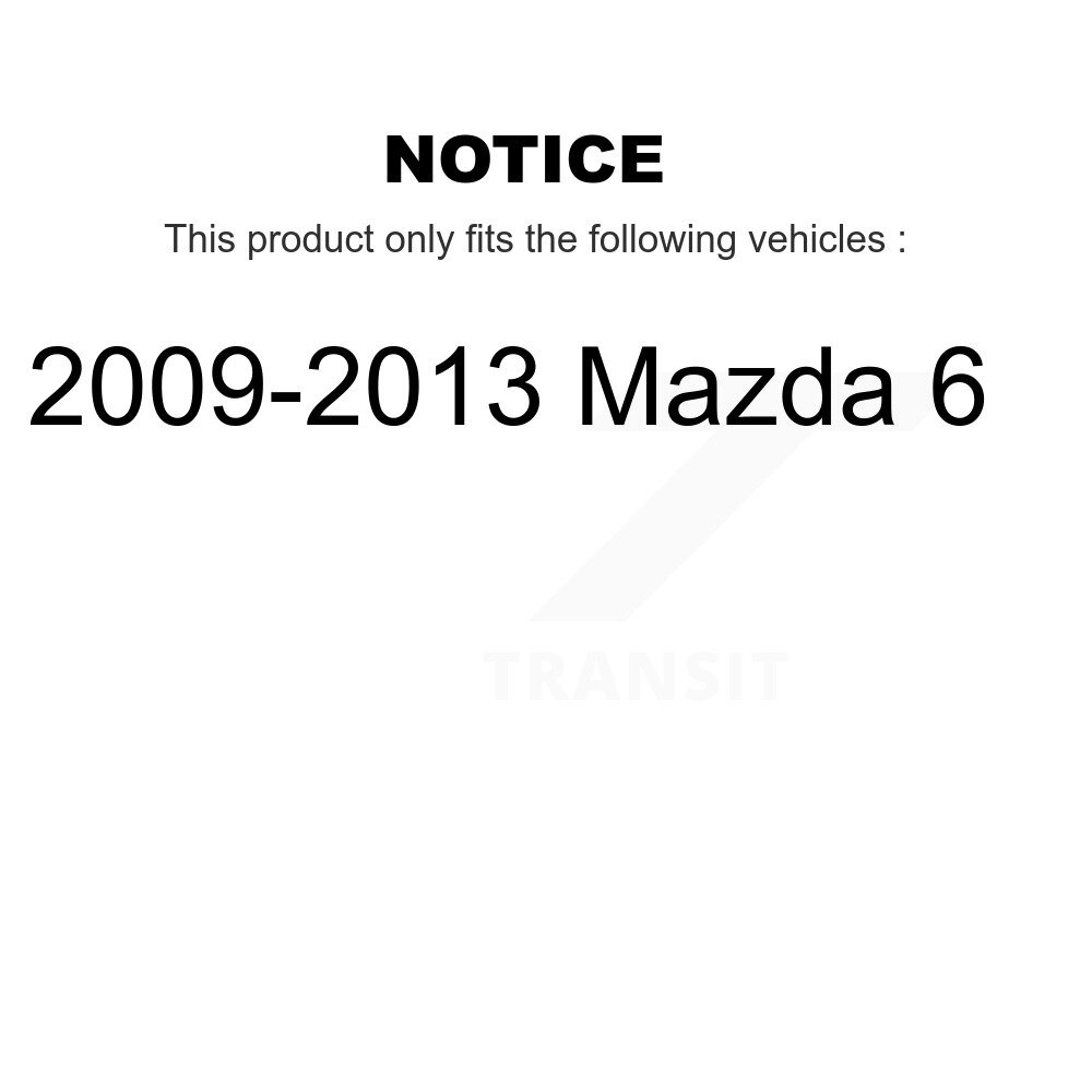 Front Outer Steering Tie Rod End Kit For 2009-2013 Mazda 6 KTR-103863 - Image 2