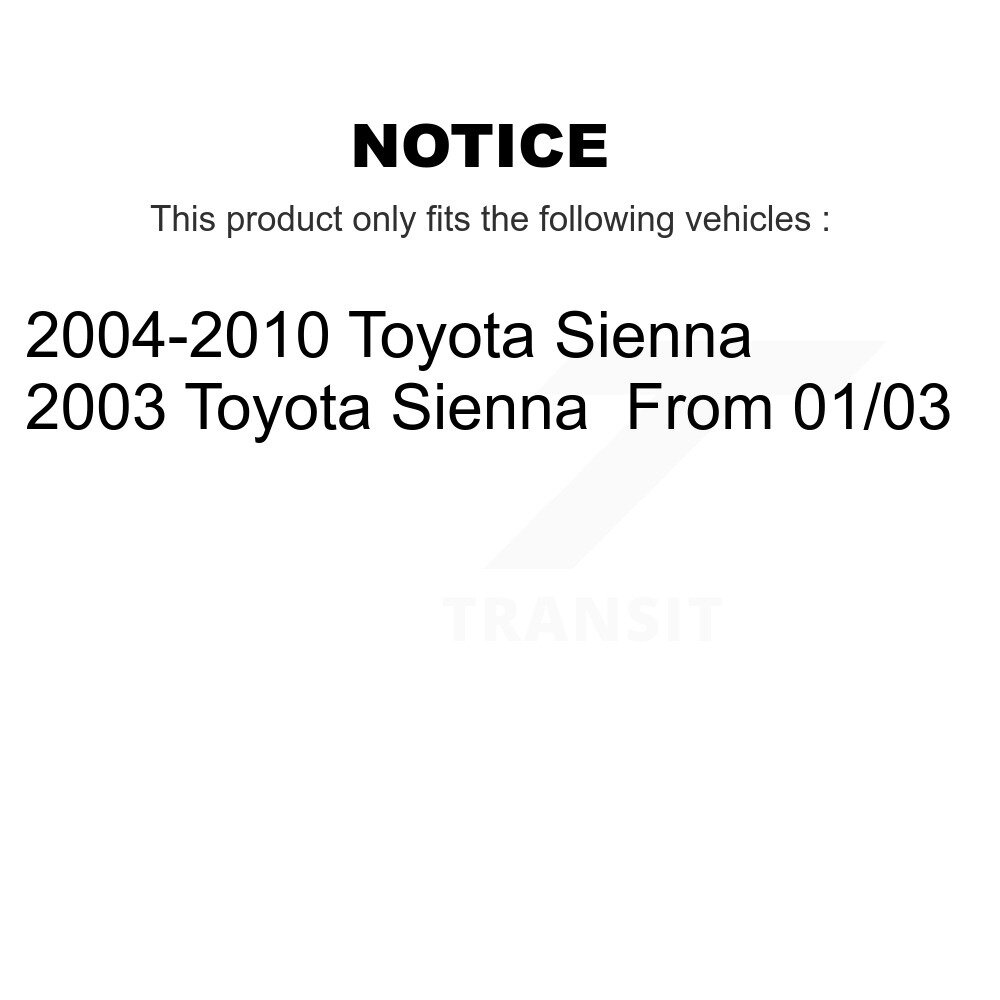 Front Outer Steering Tie Rod End Kit For Toyota Sienna KTR-103907 - Image 2