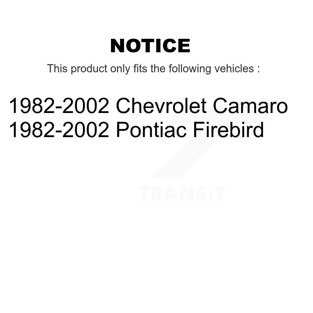 Front Rear Suspension Sway Bar Link Kit For 1982-2002 Chevrolet Camaro Pontiac Firebird KTR-103928 - Image 2