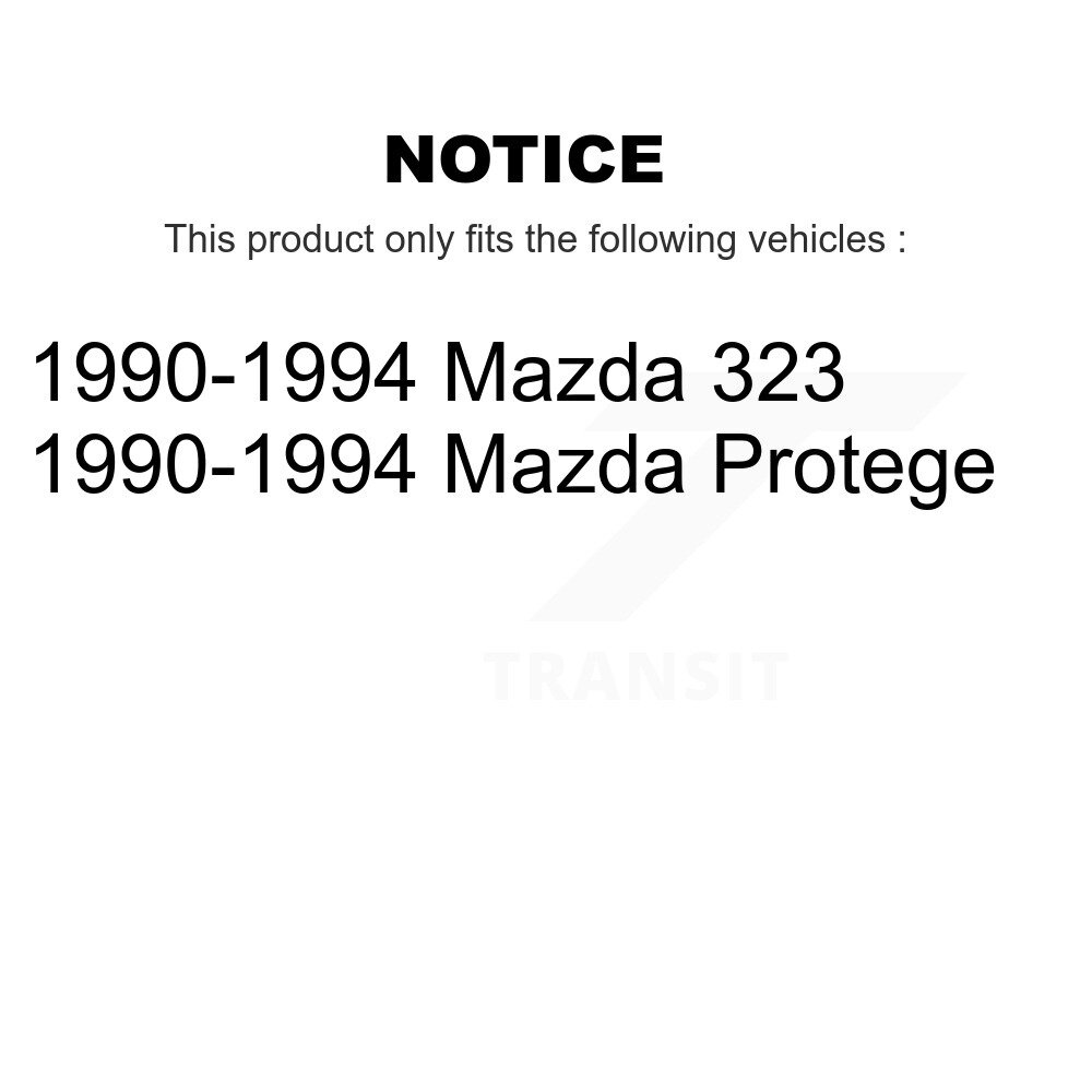Front Rear Suspension Stabilizer Bar Link Kit For 1990-1994 Mazda 323 Protege KTR-103930 - Image 2