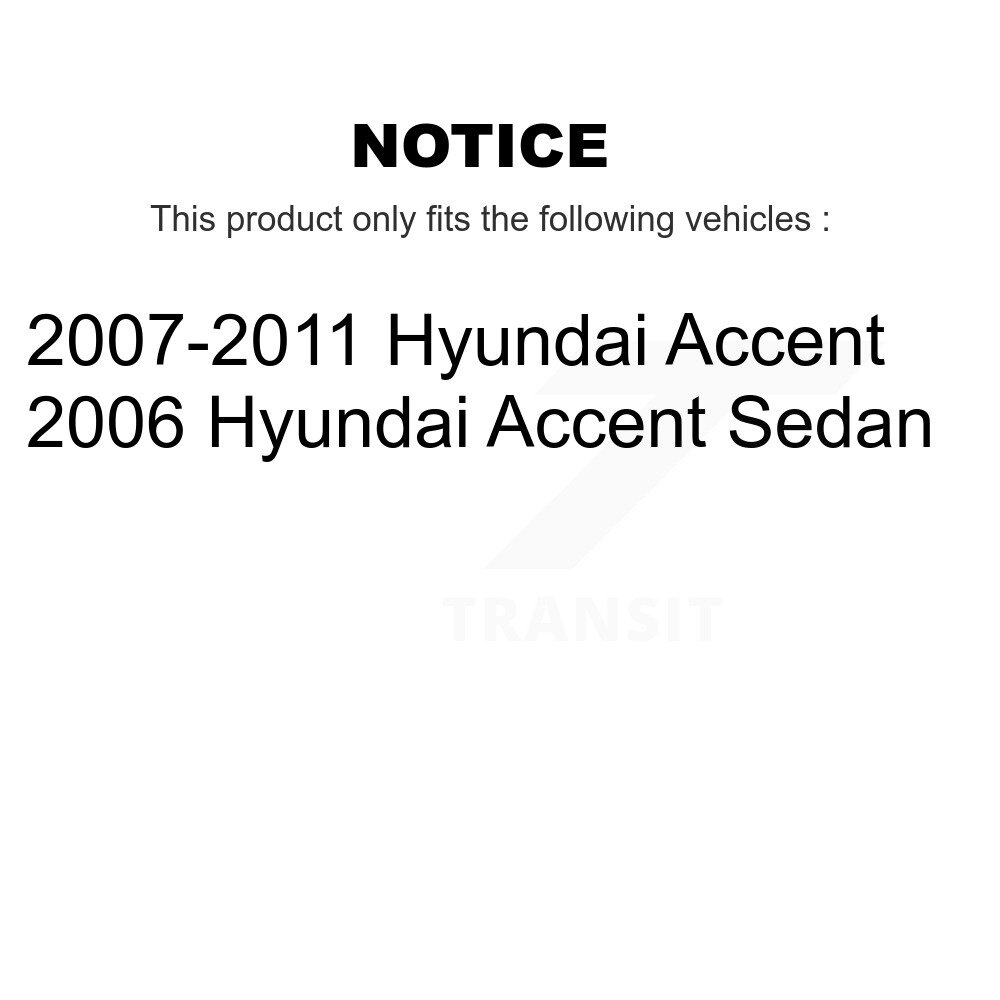 Front Suspension Control Arm With Tie Rod End And Ball Joint Kit (6Pc) For Hyundai Accent KTR-103995 - Image 2