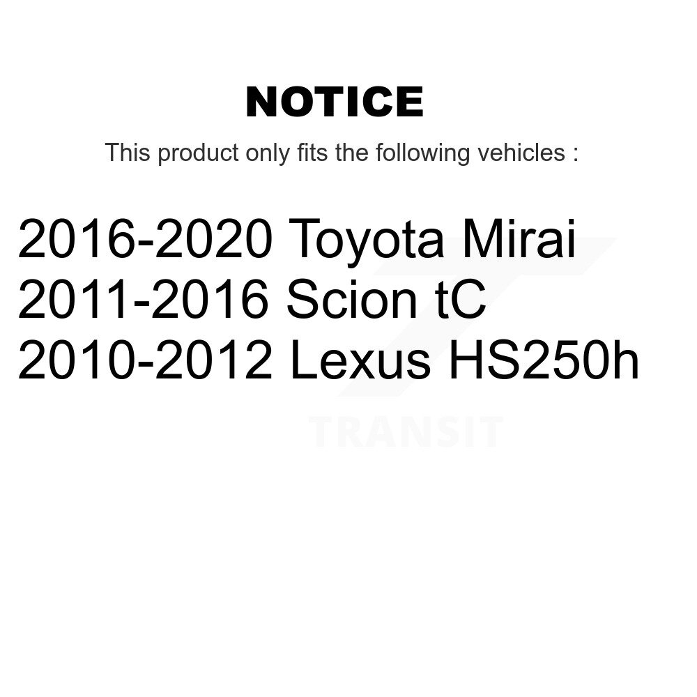 Front Suspension Control Arm Tie Rod End & Ball Joint Kit (6Pc) For Scion tC Lexus HS250h KTR-104003 - Image 2