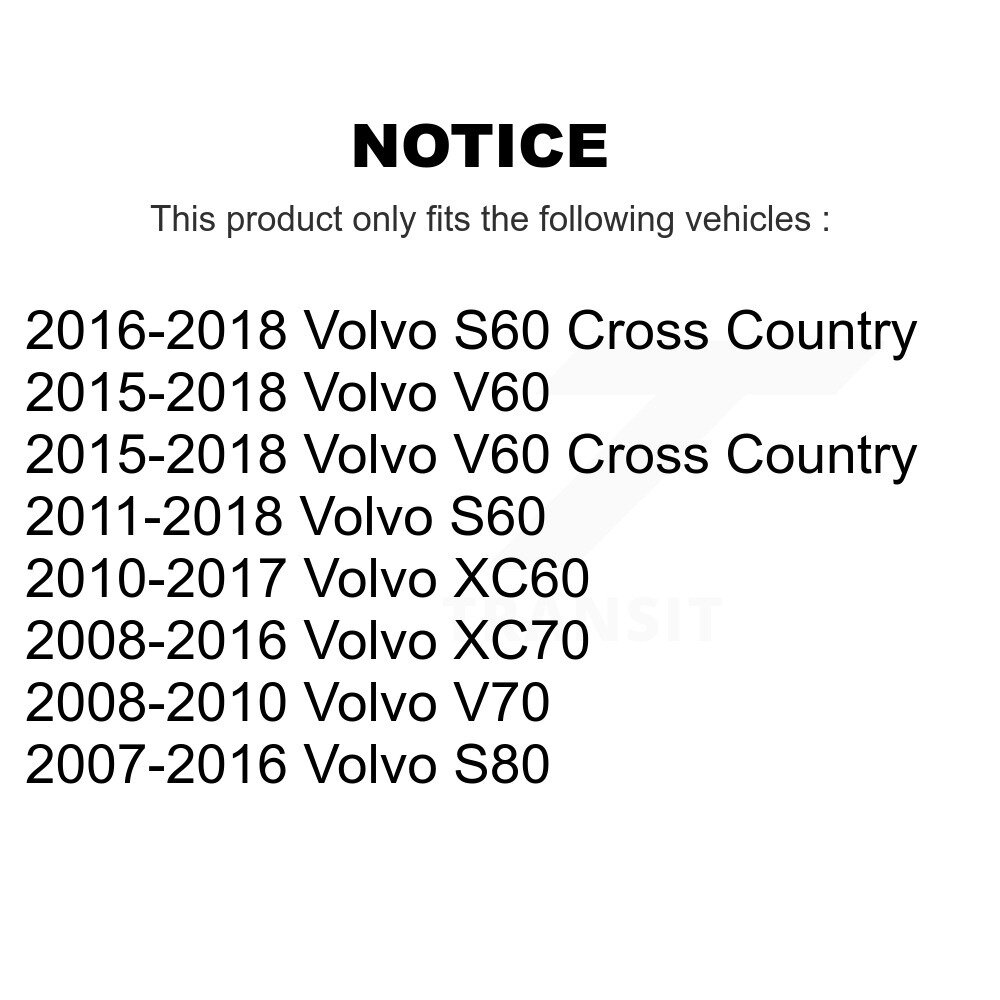 Rear Suspension Sway Bar Link Pair For Volvo XC60 XC70 S60 V60 S80 Cross Country V70 KTR-104165 - Image 2