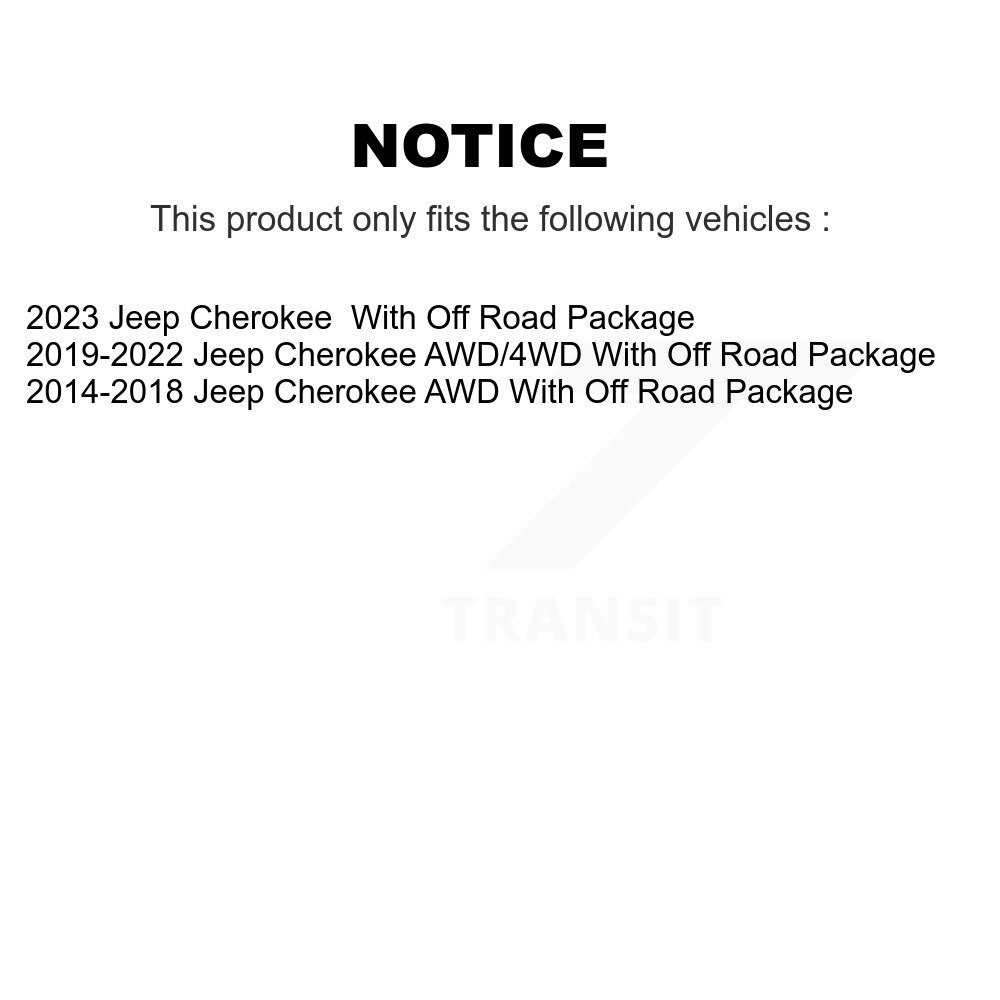 Front Suspension Stabilizer Bar Link Pair For Jeep Cherokee With Off Road Package KTR-104235 - Image 2