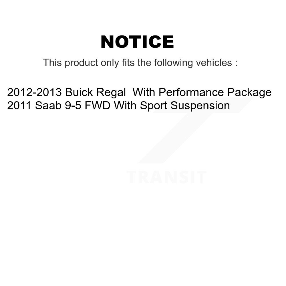 Front Rear Suspension Stabilizer Bar Link Kit For Buick Regal Saab 9-5 KTR-104254 - Image 2