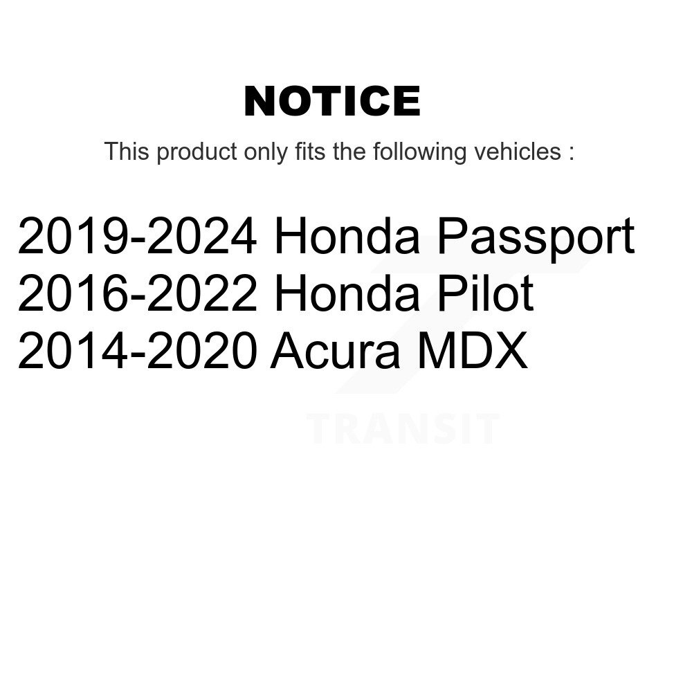 Front Rear Suspension Stabilizer Bar Link Kit For Honda Pilot Acura MDX Passport KTR-104267 - Image 2