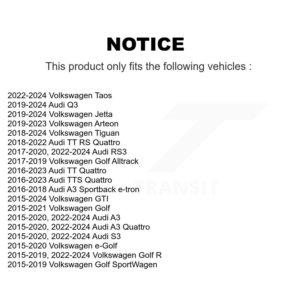 Rear Suspension Sway Bar Link Pair For Volkswagen Tiguan Jetta Golf Audi Taos Q3 GTI A3 R KTR-104290 - Image 2