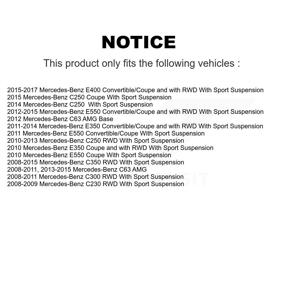 Front Suspension Control Arm & Ball Joint Link Kit For Mercedes-Benz C300 E350 C350 C250 KTR-104310 - Image 2