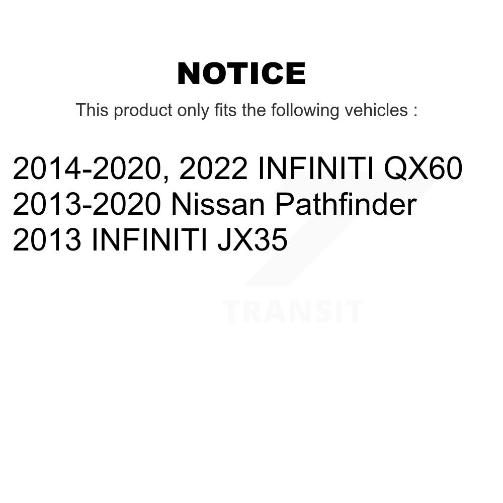 Front Suspension Control Arm Ball Joint Link Kit For Nissan Pathfinder INFINITI QX60 JX35 KTR-104317 - Image 2