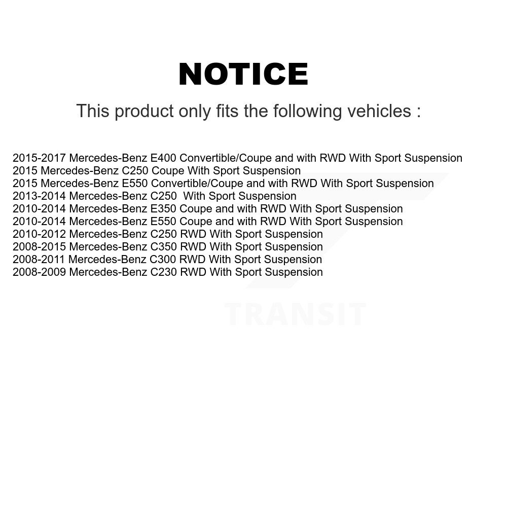 Front Suspension Control Arm & Ball Joint Link Kit For Mercedes-Benz C300 E350 C350 C250 KTR-104326 - Image 2