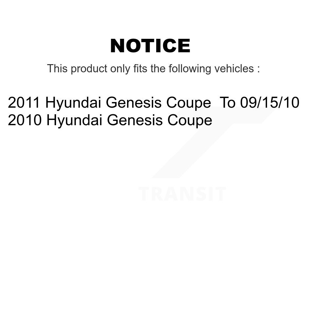 Front Suspension Control Arm And Ball Joint Assembly Link Kit For Hyundai Genesis Coupe KTR-104412 - Image 2
