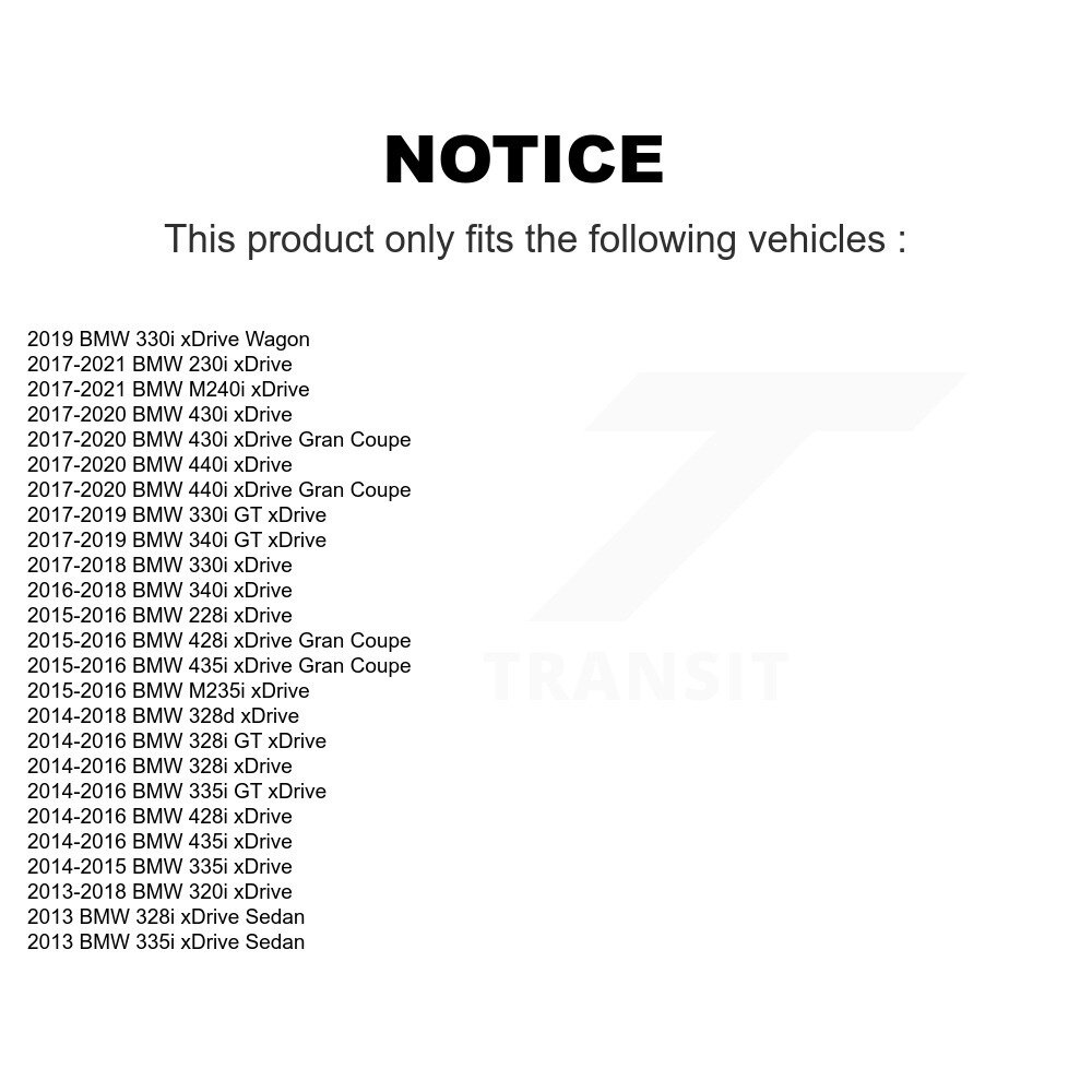 Front Outer Tie Rod End Kit For BMW 328i xDrive 330i 320i 335i 428i 328d 340i 230i 435i KTR-104418 - Image 2