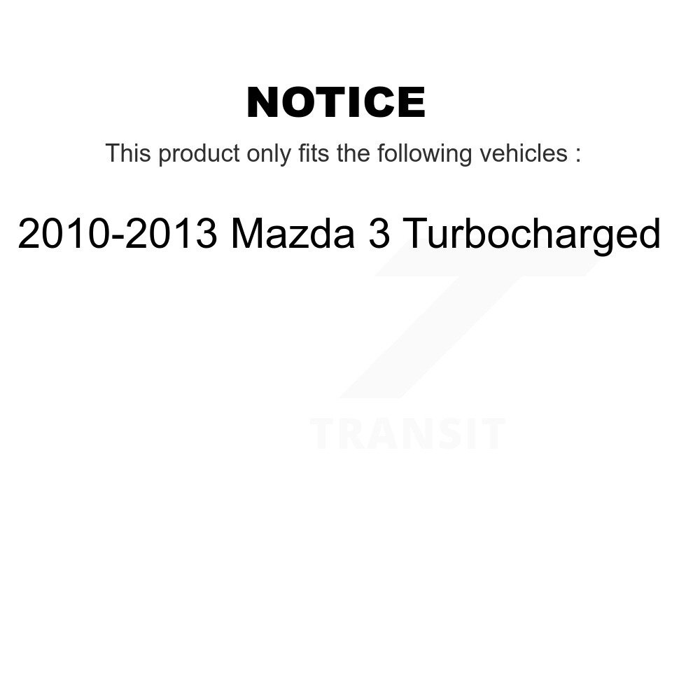 Front Rear Suspension Stabilizer Bar Link Kit For 2010-2013 Mazda 3 Turbocharged KTR-104439 - Image 2