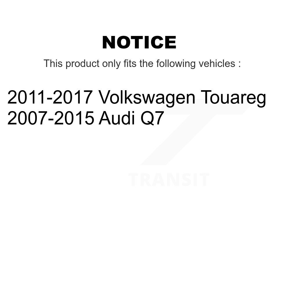 Front Control Arm & Ball Joint Tie Rod End Link Kit (8Pc) For Volkswagen Touareg Audi Q7 KTR-104476 - Image 2