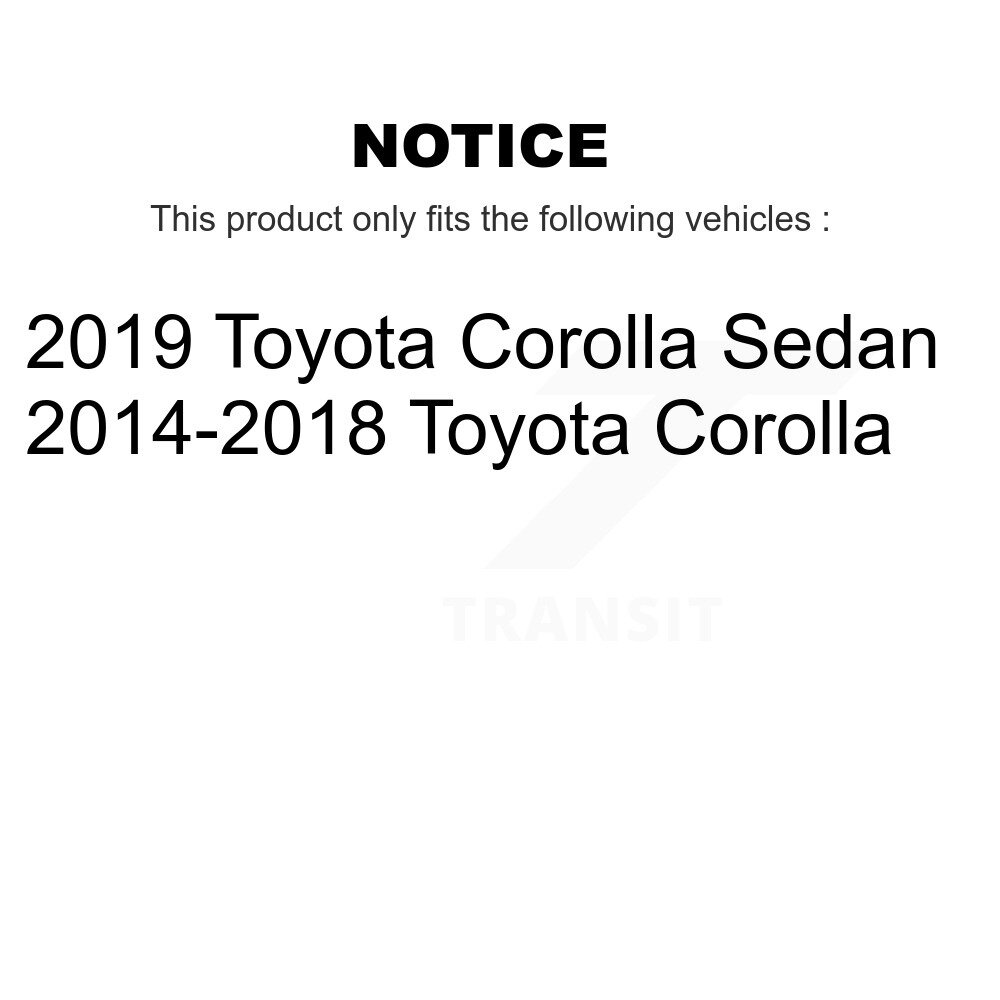Front Suspension Control Arm And Ball Joint Tie Rod End Link Kit (8Pc) For Toyota Corolla KTR-104482 - Image 2